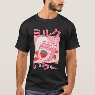 Camiseta Anime T-Shirt Kawaii Anime Fresa japonesa Mil