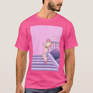 Camiseta Anime Teen Chica. Impresión de Chicas animales. Re