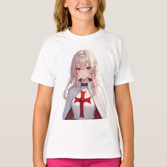 Camiseta Anime Templar Knight Girl's Tee Shirt (Anverso)