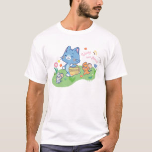 Camiseta Anime Tom, Jerry y Tuffy Picnic