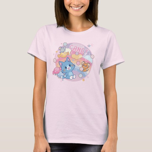 Camiseta Anime Tom y Jerry Candy Fiesta (Anverso)