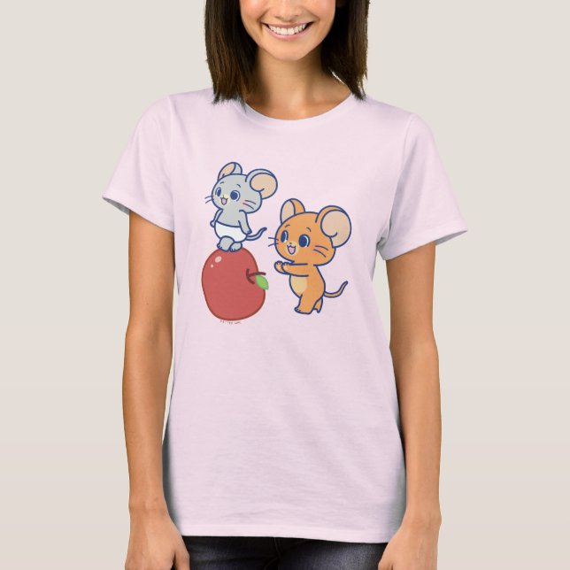 Camiseta Anime Tuffy y Jerry Apple Rolling (Anverso)
