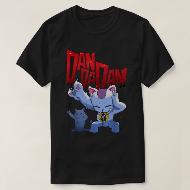Camiseta Anime, un gato dandadano, lindo manga Turbo Granny (Diseño del anverso)