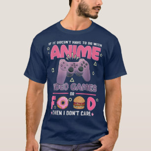 Camiseta Anime Video Games Food  Anime Lovers Gifts Idea Gi