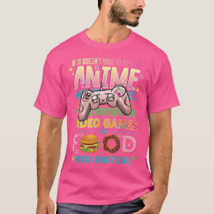 Camiseta Anime Video Games Food Anime Lovers Idea Girls Bo