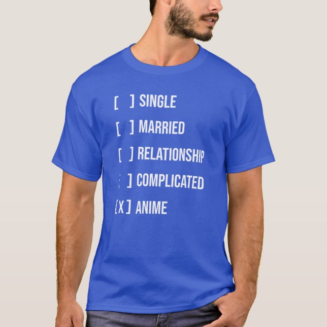 Camiseta Anime vs Relación - Funny Otaku (Anverso)