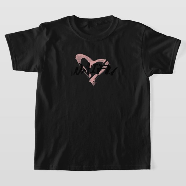 Camiseta Anime Waifu con pincel de corazón (Distribución)