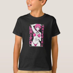 Camiseta Anime Waifu Material japonés Anime Lover