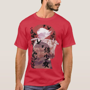 Camiseta Anime Warrior Samurai Chica 
