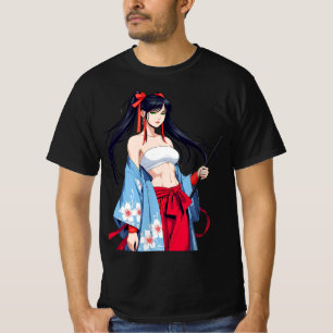 Camiseta Anime Warrior Spirit Kimono Tee