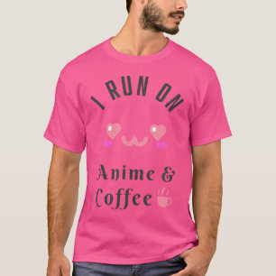 Camiseta Anime y café Kawaii Cosplay Geek Fanático