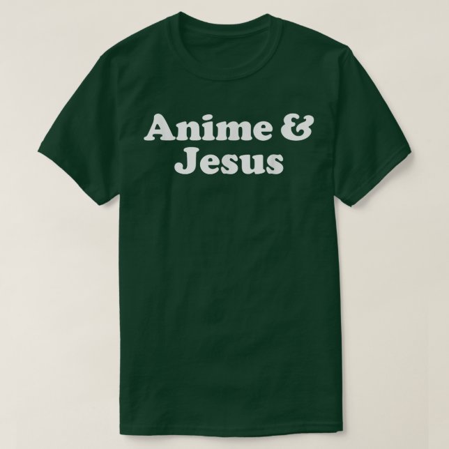 Camiseta Anime y Jesus Kawaii  (Diseño del anverso)