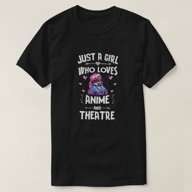 Camiseta Anime y regalo de teatro para Chicas adolescentes (Diseño del anverso)