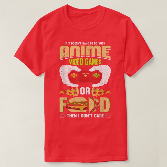 Camiseta Anime y videojuegos  (Diseño del anverso)
