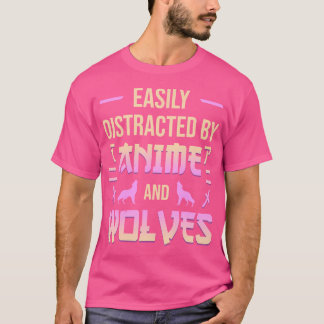 Camiseta Anime Y Wolves Kawaii Anime Lover Otaku Japonés