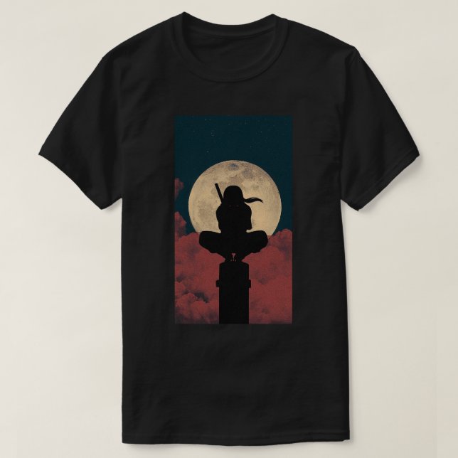 Camiseta AnimeItachi Uchiha | Animación del papel  (Diseño del anverso)
