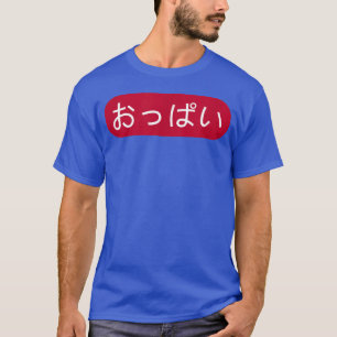 Camiseta Animeitties Oppai en chico japonés
