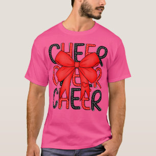Camiseta Ánimo Coquette Negro Y Rojo Equipo De Porristas