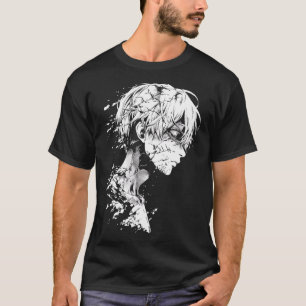 Camiseta Ánimo De La Manga De Anime Dibujando Un Anime De O