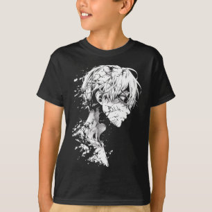 Camiseta Ánimo De La Manga De Anime Dibujando Un Anime De O