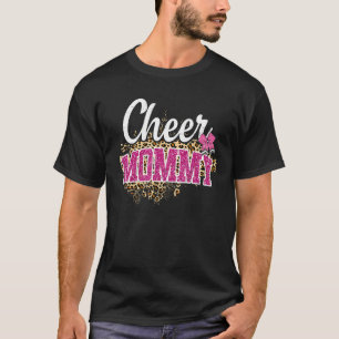 Camiseta Ánimo Mami Mayor Fan Leopard Print Y Pom Pom Pom