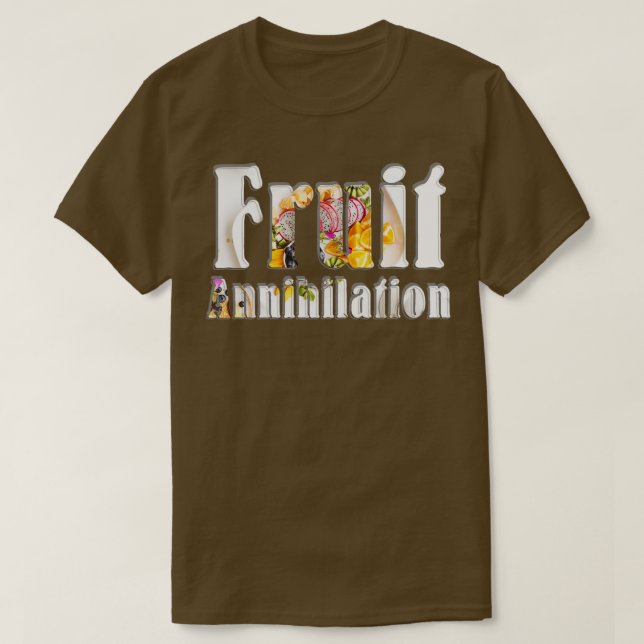 Camiseta Aniquilación de frutas (Diseño del anverso)