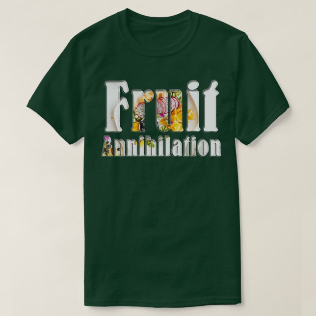 Camiseta Aniquilación de frutas (Diseño del anverso)