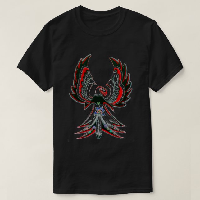 Camiseta Anishinaabe Thunderbird Black (Diseño del anverso)
