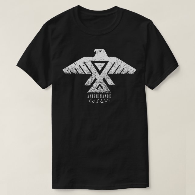 Camiseta Anishinaabe Thunderbird nativo americano (Diseño del anverso)