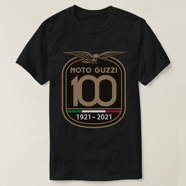 Camiseta Aniversario 100 de la Moto Guzzi Yeahh Classic T-S (Diseño del anverso)