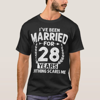 Camiseta Aniversario 28 me he casado 28 años