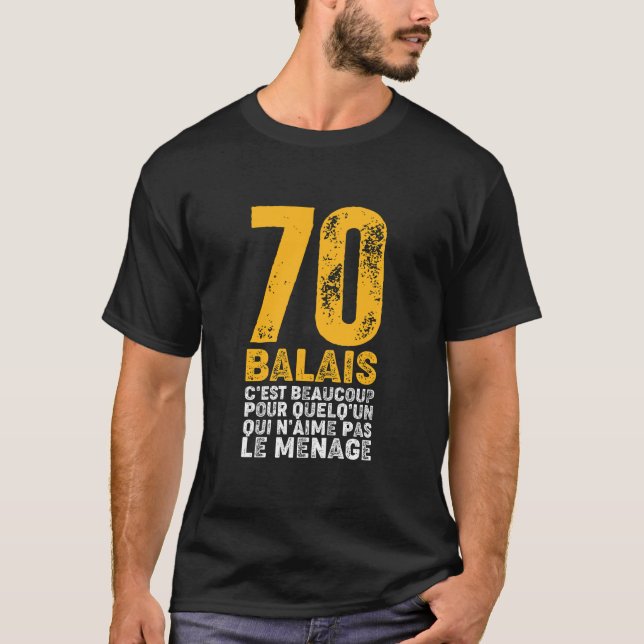 Camiseta Aniversario 70 ans - Citación 70 balais (Anverso)