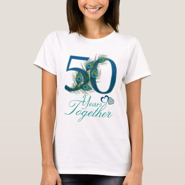 Camiseta aniversario boda / 50 / 50 / número 50 (Anverso)