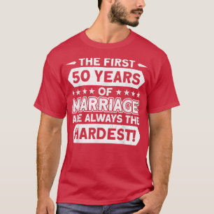 Camiseta Aniversario boda De Los Primeros 50 Años De Matrim