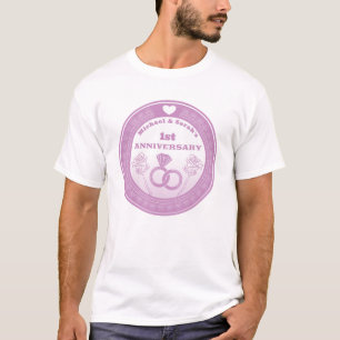 Camiseta aniversario boda Lace mire cambiar el año