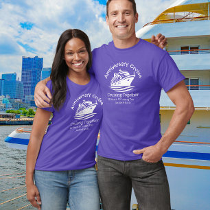 Camiseta Aniversario Cruise Blue/White Personaliza la camis