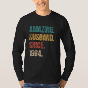 Camiseta Aniversario de 38 Bodas Por Su Sorprendente Esposo