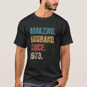 Camiseta Aniversario de 49 Bodas Por Su Sorprendente Esposo