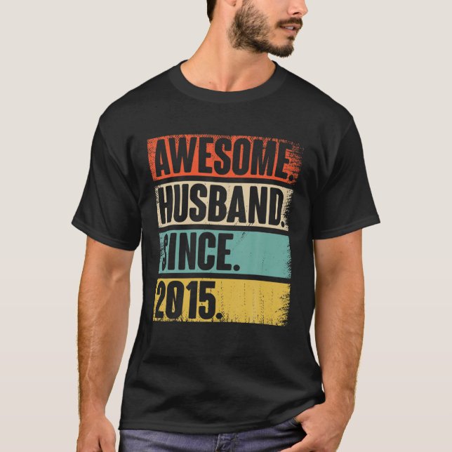 Camiseta Aniversario de 7 Bodas dáselo - Maravilloso Esposo (Anverso)