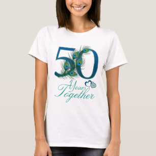 Camiseta aniversario de boda/50/50.os/número 50