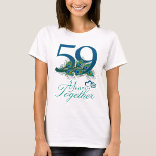 Camiseta aniversario de boda / 59 / 59º / número 59