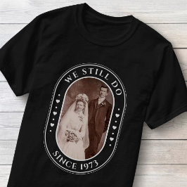 Camiseta Aniversario de Bodas 50 Cumpleaños Foto Personaliz