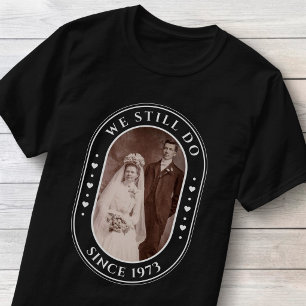 Camiseta Aniversario de Bodas 50 Cumpleaños Foto Personaliz