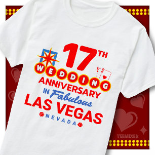 Camiseta Aniversario de Bodas número 17 de Pareja Fabulosa