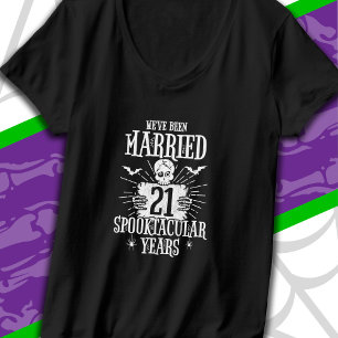 Camiseta Aniversario de Bodas número 21 Espeluznante de Hal