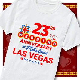Camiseta Aniversario de bodas número 23 de una fabulosa par