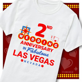 Camiseta Aniversario de bodas número 2 de pareja fabulosa d