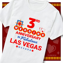 Camiseta Aniversario de bodas número 3 de una fabulosa pare