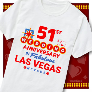 Camiseta Aniversario de bodas número 51 de una fabulosa par