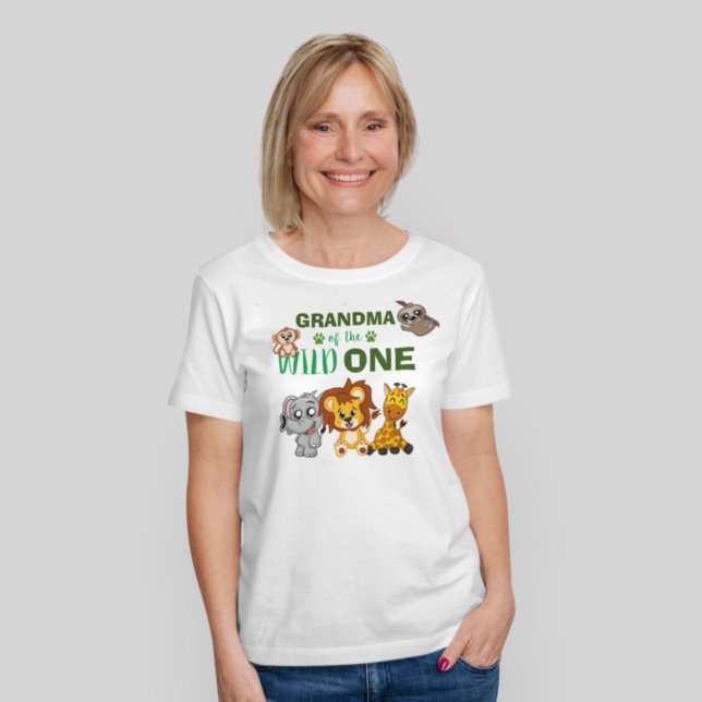 Camiseta Aniversario de la Abuela Animal del Zoológico de S (Subido por el creador)